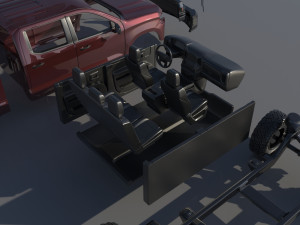 Chevrolet Silverado 1500 2022 3D 프린트 모델