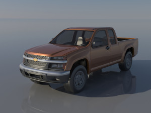 Chevrolet Colorado 2005 Extended Cab 3D Print Model