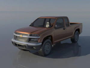 Chevrolet Colorado 2005 Cabine allong&eacute;e Modèles 3D en vedette