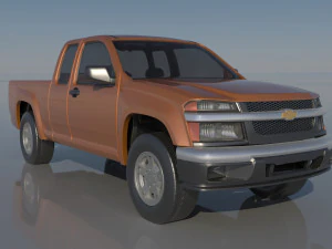 Chevrolet Colorado 2005 Extended Cab 3D Print Model