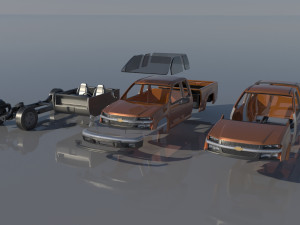 Chevrolet Colorado 2005 Extended Cab 3D 프린트 모델