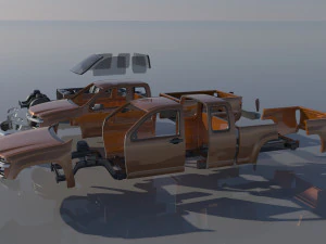 Chevrolet Colorado 2005 Extended Cab 3D Print Model