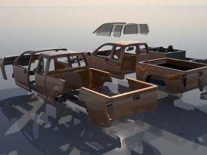 Chevrolet Colorado 2005 Extended Cab 3D 프린트 모델