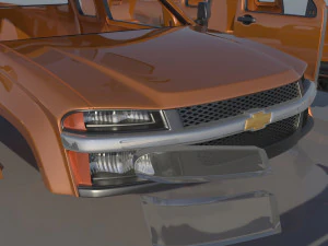 Chevrolet Colorado 2005 Extended Cab 3D Print Model