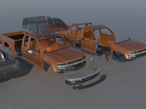 Chevrolet Colorado 2005 Extended Cab 3D 프린트 모델