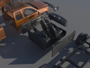 Chevrolet Colorado 2005 Extended Cab 3D Print Model
