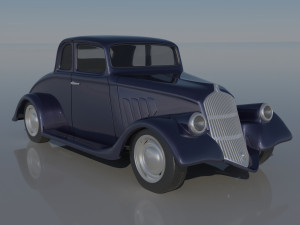 Willys Coupe 1933 Model Cetak 3D