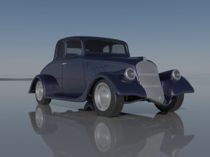 Willys Coupe 1933 Model Cetak 3D