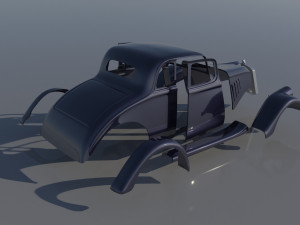 Willys Coupe 1933 Model Cetak 3D