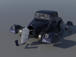 Willys Coupe 1933 Model Cetak 3D