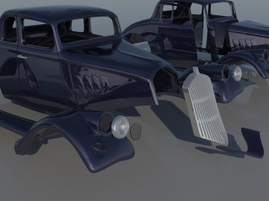 Willys Coupe 1933 Model Cetak 3D