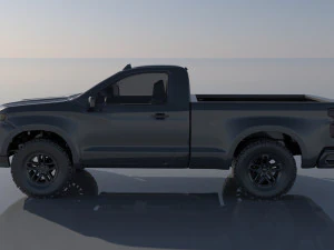 Chevrolet Silverado 1500 Regular Cab 2022 3D Print Model