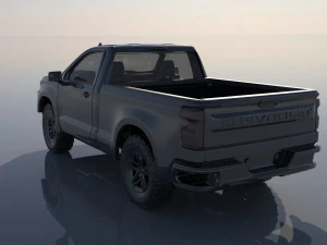 Chevrolet Silverado 1500 Regular Cab 2022 3D Print Model