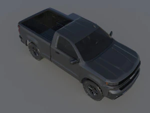 Chevrolet Silverado 1500 Regular Cab 2022 3D Print Model