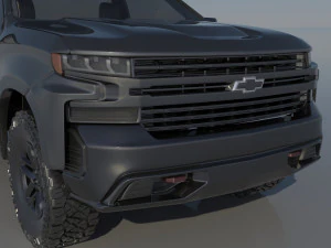 Chevrolet Silverado 1500 Regular Cab 2022 3D Print Model