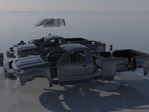 Chevrolet Silverado 1500 Regular Cab 2022 3D Принт Модель