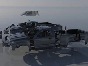 Chevrolet Silverado 1500 Regular Cab 2022 3D Print Model