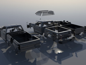 Chevrolet Silverado 1500 Regular Cab 2022 3D Принт Модель