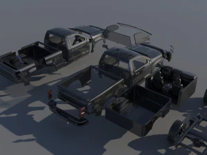 Chevrolet Silverado 1500 Regular Cab 2022 3D Print Model