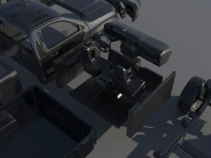 Chevrolet Silverado 1500 Regular Cab 2022 3D Print Model
