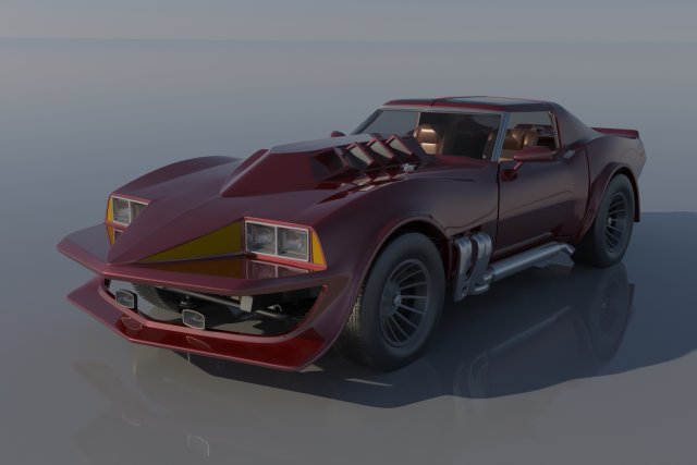 Chevrolet Corvette Summer 3Dプリントモデル .c4d .max .obj .3ds .fbx .stl .blend 