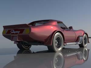 Chevrolet Corvette Summer 3Dプリントモデル