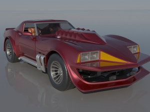 Chevrolet Corvette Summer 3Dプリントモデル