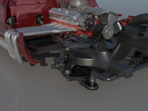 Chevrolet Corvette Summer 3Dプリントモデル
