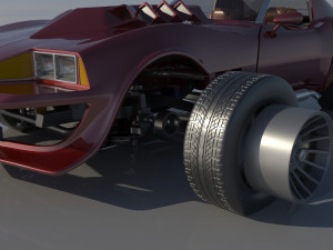 Chevrolet Corvette Summer 3Dプリントモデル