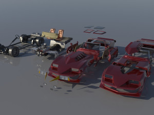Chevrolet Corvette Summer 3Dプリントモデル