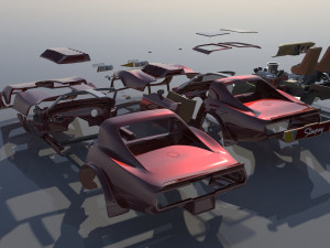 Chevrolet Corvette Summer 3Dプリントモデル