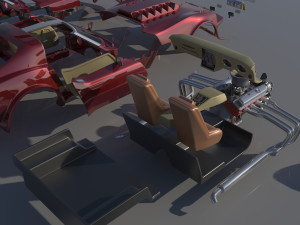 Chevrolet Corvette Summer 3Dプリントモデル