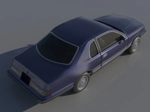 Fo-rd Thunderbird 1983 3D Print Model