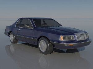 Fo-rd Thunderbird 1983 3D प्रिंट मॉडल
