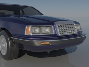 Fo-rd Thunderbird 1983 3D प्रिंट मॉडल