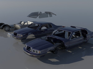 Fo-rd Thunderbird 1983 3D प्रिंट मॉडल