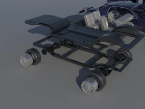Fo-rd Thunderbird 1983 3D Print Model