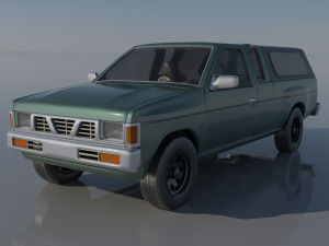 Nissan Hardbody D21 Extended Cab 1994 Modèles 3D en vedette