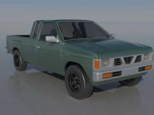 Nissan Hardbody D21 Extended Cab 1994 Modèles 3D en vedette