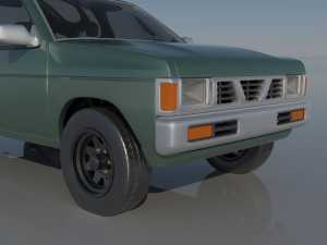 Nissan Hardbody D21 Extended Cab 1994 Modèles 3D en vedette