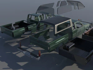 Nissan Hardbody D21 Extended Cab 1994 3D Print Model