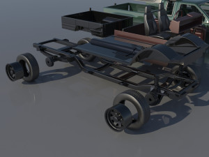 Nissan Hardbody D21 Extended Cab 1994 Modèles 3D en vedette