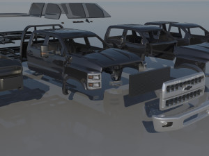 Chevrolet Silverado 5500 Tow Truck 3D Baskı Modeli