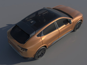 Fo rd Mus tang Mach-E 2022 Modelo de Impressão 3D