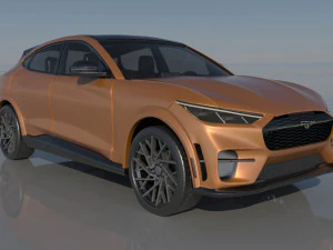 Fo rd Mus tang Mach-E 2022 3D Print Model