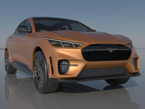 Fo rd Mus tang Mach-E 2022 Modelo de Impressão 3D