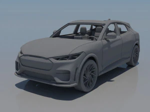 Fo rd Mus tang Mach-E 2022 3D Print Model