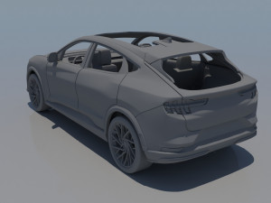 Fo rd Mus tang Mach-E 2022 Modelo de Impressão 3D