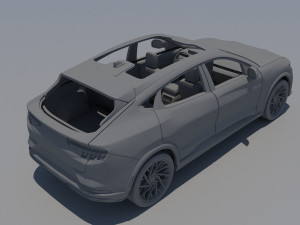 Fo rd Mus tang Mach-E 2022 Modelo de Impressão 3D