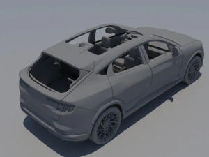 Fo rd Mus tang Mach-E 2022 3D Print Model